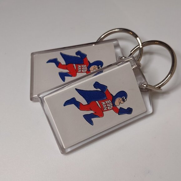 Set Of 2 Very Cool Bud Man Keychains - Picture 4 of 8